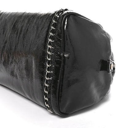 Chanel Patent Medium Luxe Ligne Bowler Black 10 of 11