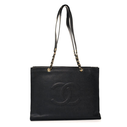 Chanel Caviar CC Shopper Tote Black 1 of 10
