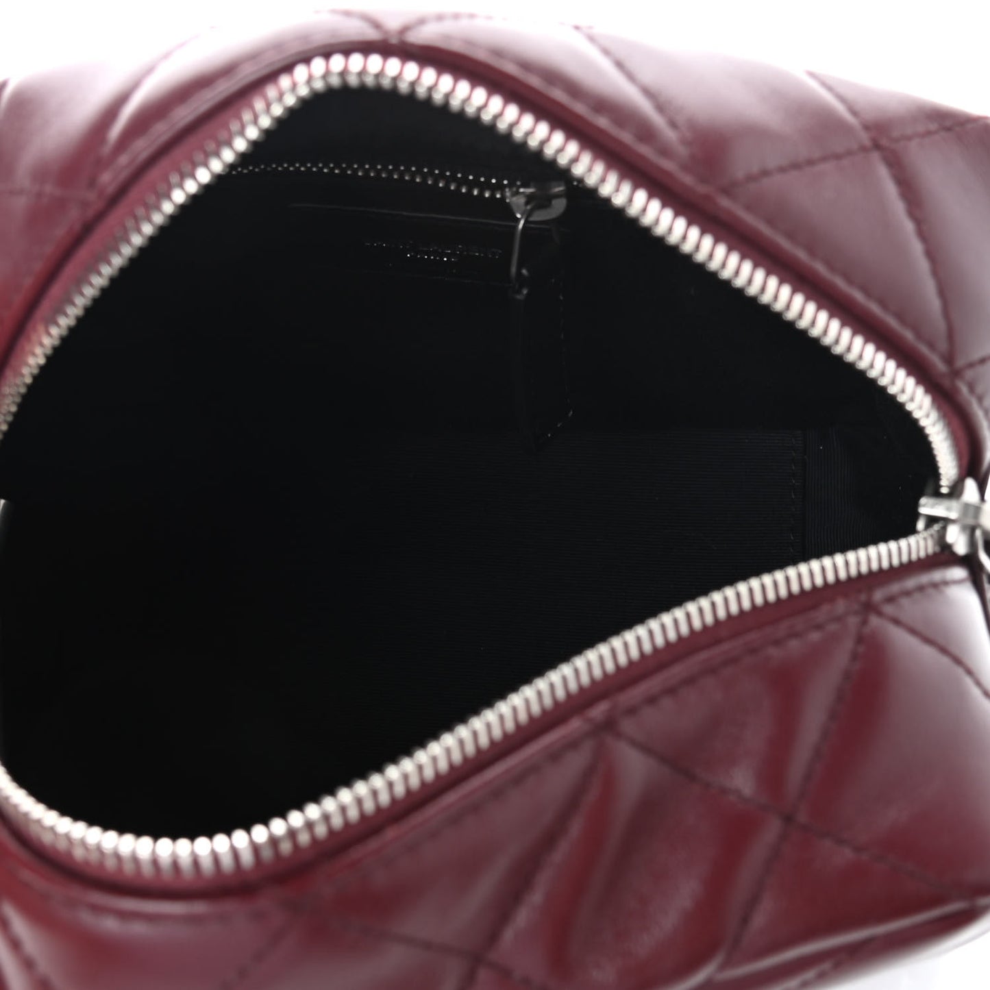 Calfskin Y Quilted Monogram Small Loulou Bowling Bag Rouge Legion