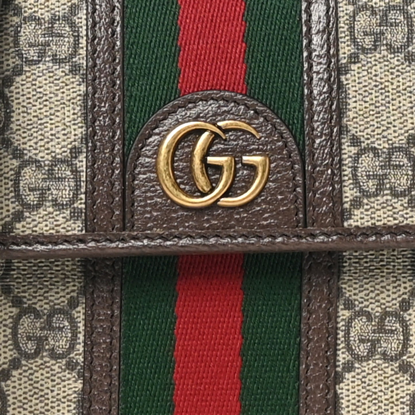 GG Supreme Monogram Web Mini Ophidia Crossbody Bag Beige New Acero