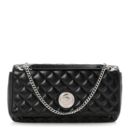 Versace Nappa Quilted Medusa Medium Chain Crossbody Black 1 of 9