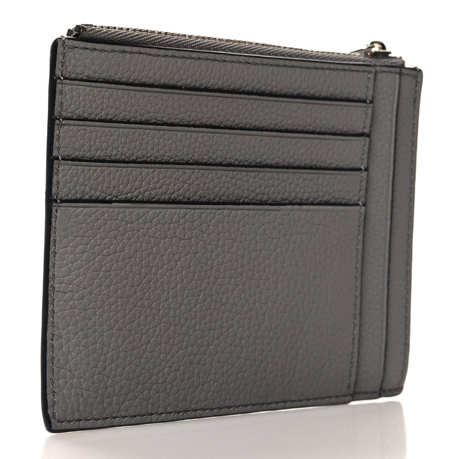 Loewe Soft Grained Calfskin Large Square Coin Cardholder Stone Blue Pearl Grey 3 of 8