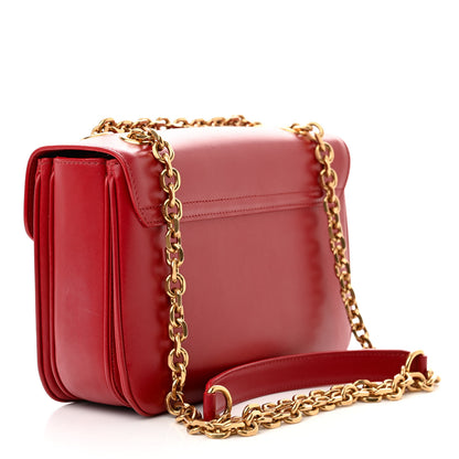 Celine Shiny Calfskin Medium C Bag Red 3 of 16