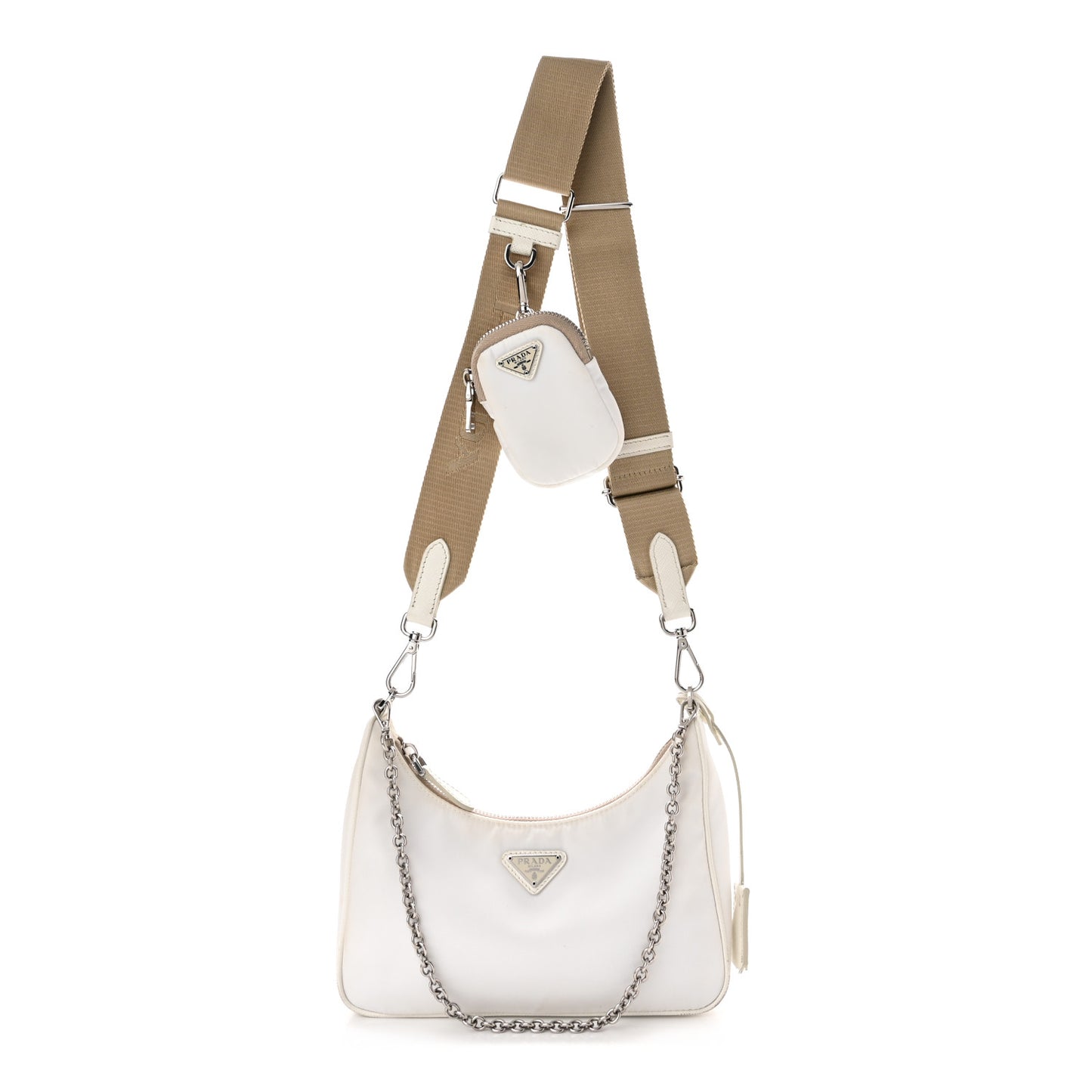 Nylon Re-Edition 2005 Shoulder Bag White