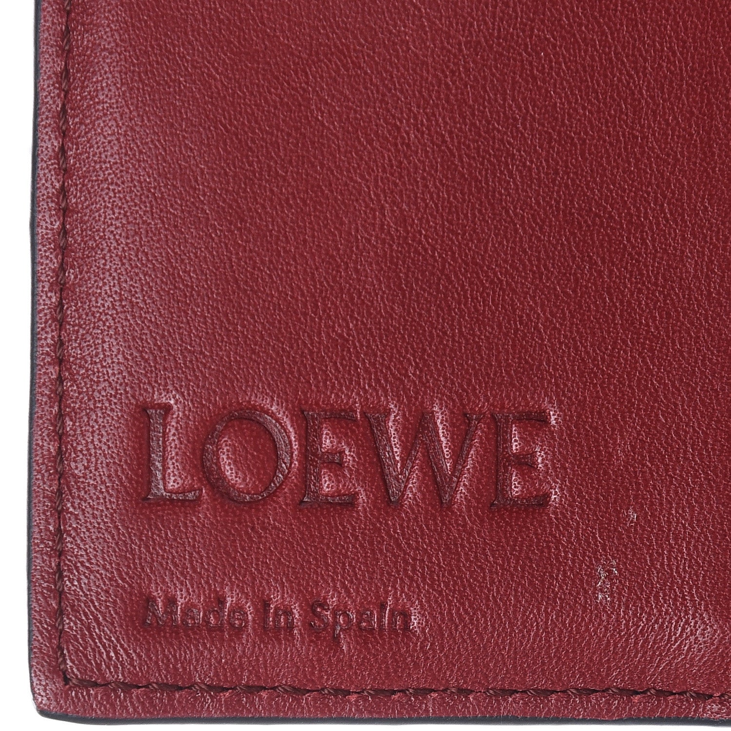 Loewe Grained Calfskin Compact Zip Wallet Light Caramel Pecan 6 of 9