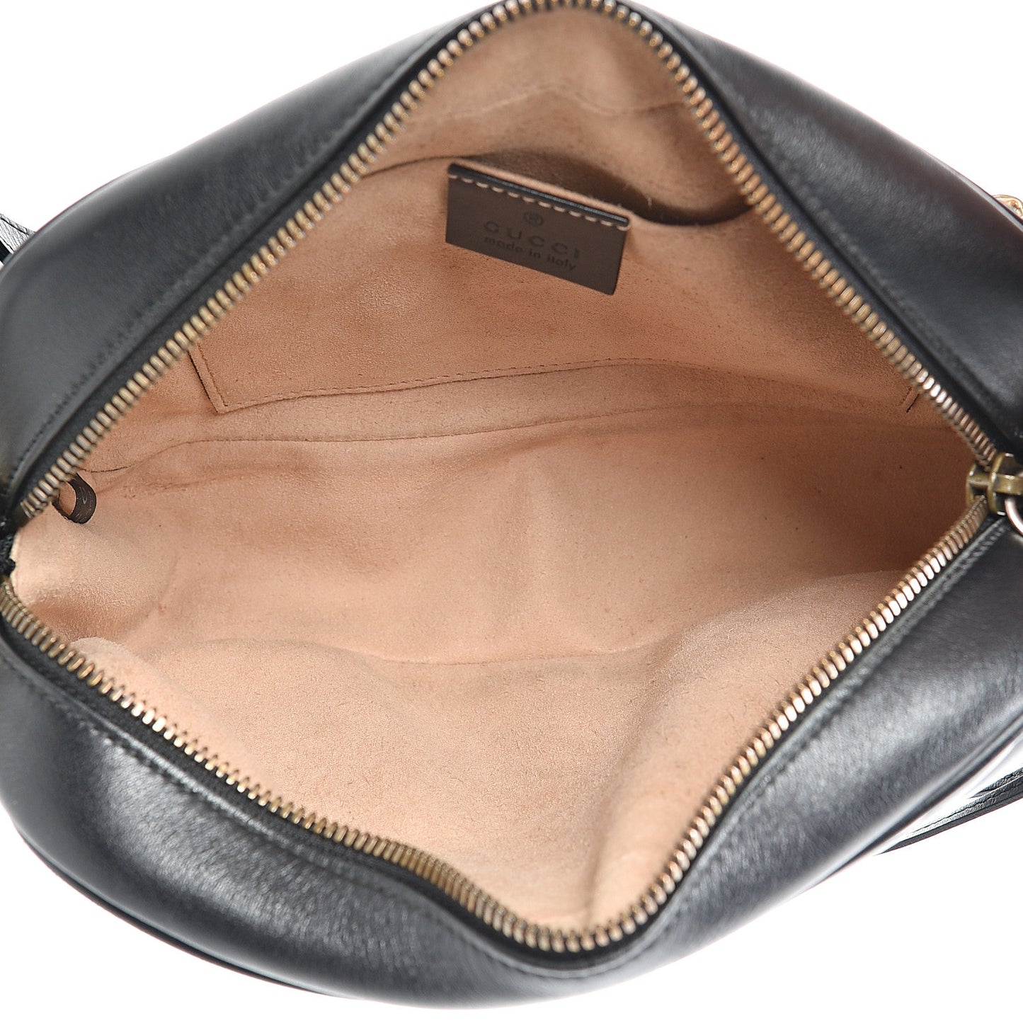 Calfskin Matelasse Small GG Marmont Chain Shoulder Bag Black