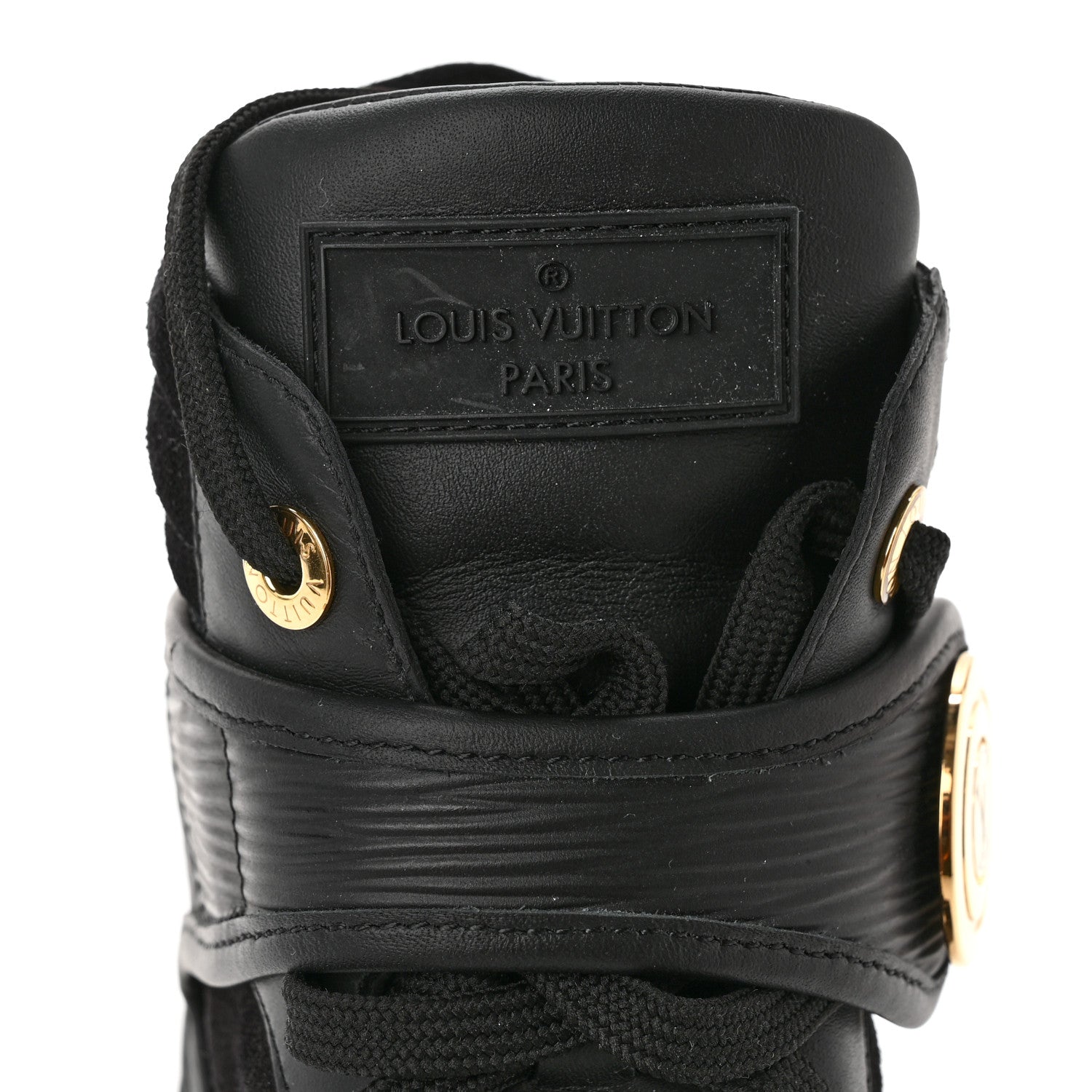 Louis Vuitton Epi Suede Postmark Wedge Sneakers 36 Black 6 of 8