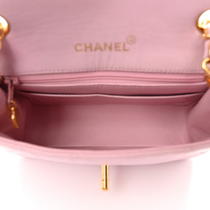 Chanel Lambskin Quilted Mini Square Flap Bag Light Pink 5 of 12