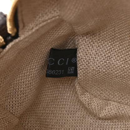 Gucci GG Supreme Monogram Web Small Webby Bee Shoulder Bag Dark Brown 8 of 12