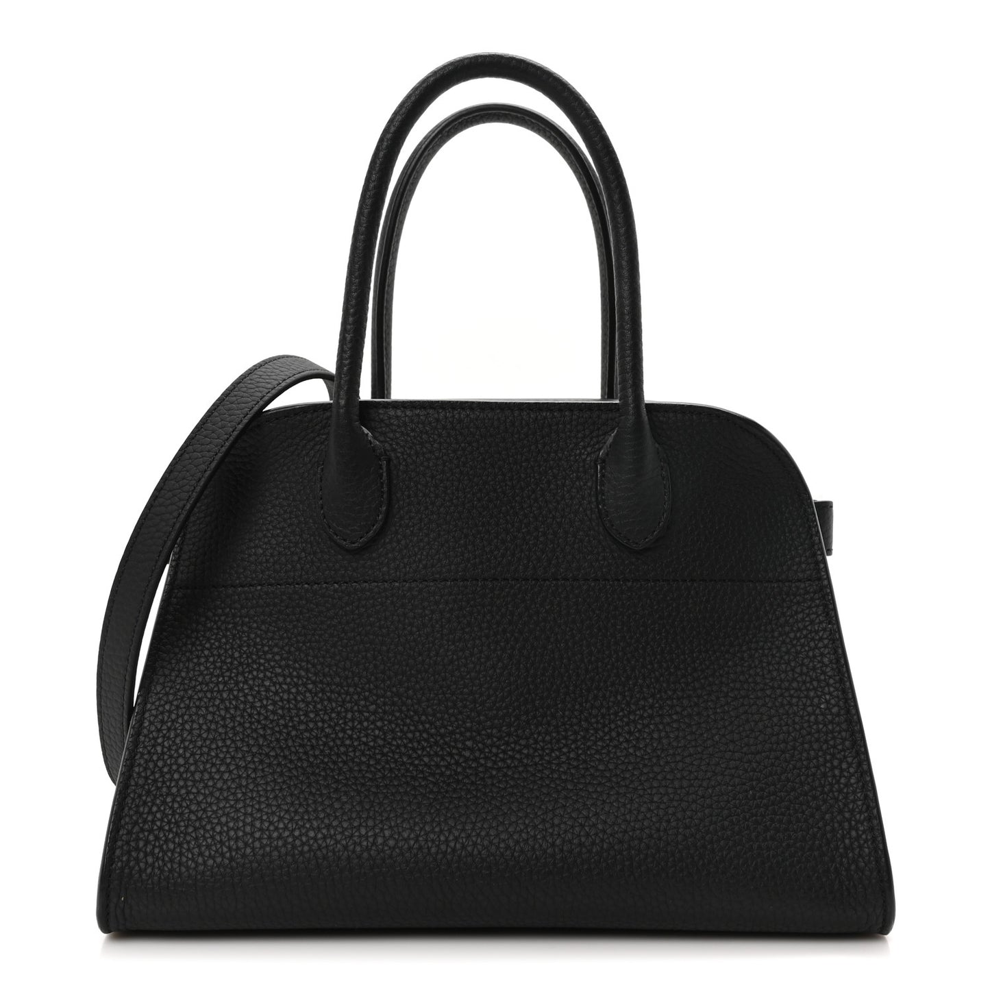 Grained Calfskin Soft Margaux 10 Bag Black