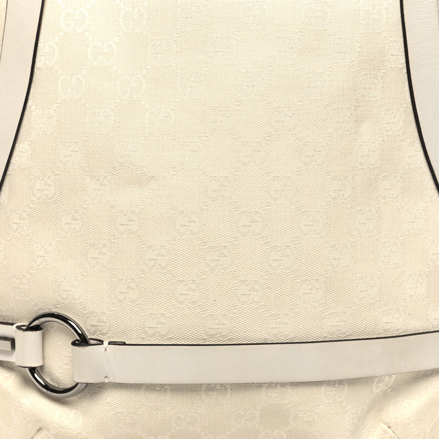 Gucci Monogram Calfskin Tote White 8 of 13