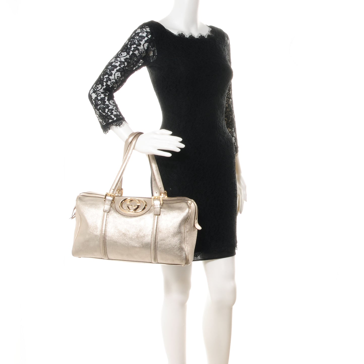 Leather Britt Boston Gold