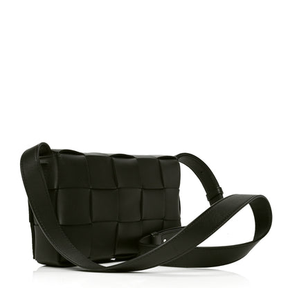Bottega Veneta Lambskin Maxi Intrecciato Cassette Crossbody Bag Black 2 of 4
