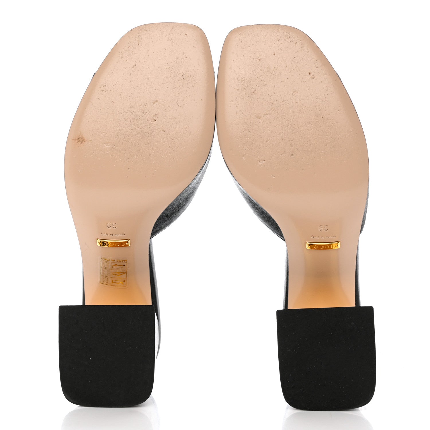 Gucci Nappa Horsebit 75mm Slide Sandals 39 Black 5 of 14