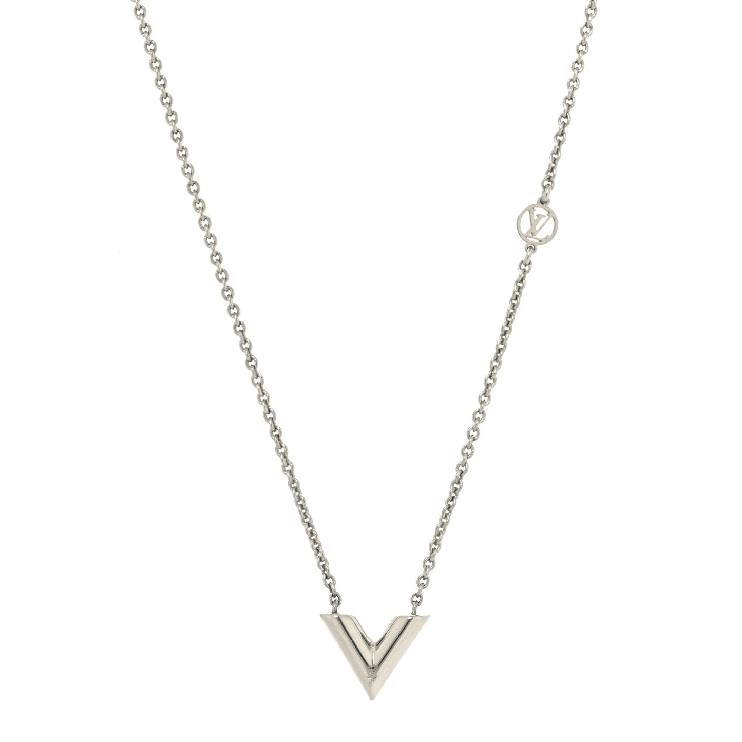 Metal Essential V Supple Necklace Silver