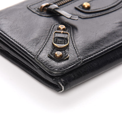Balenciaga Chevre Classic Hardware Classic Hardware Money Wallet Black 7 of 10