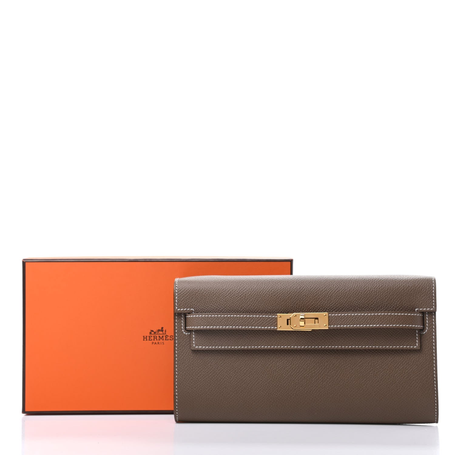 Hermes Epsom Kelly Wallet To Go Etoupe 7 of 7
