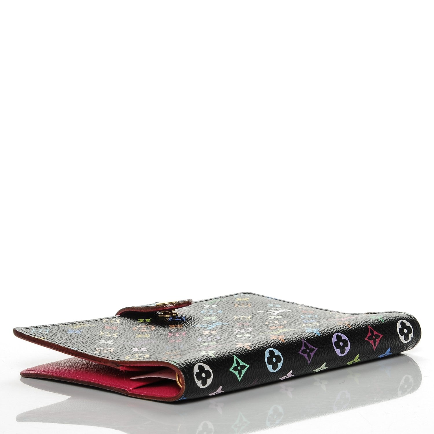 Louis Vuitton Monogram Multicolor Small Ring Agenda Cover Black Grenade 4 of 6