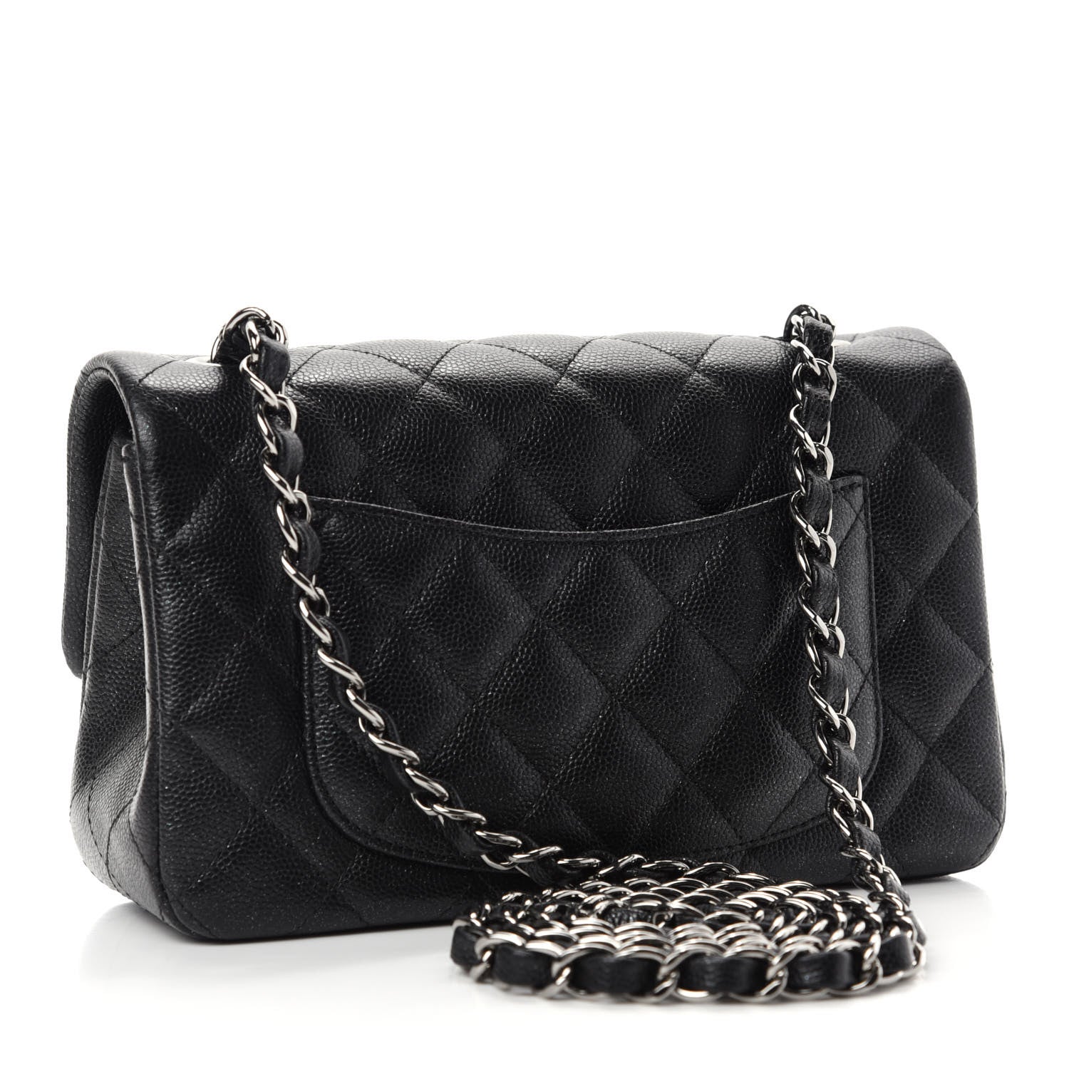 Chanel Caviar Quilted Mini Rectangular Flap Black 3 of 13