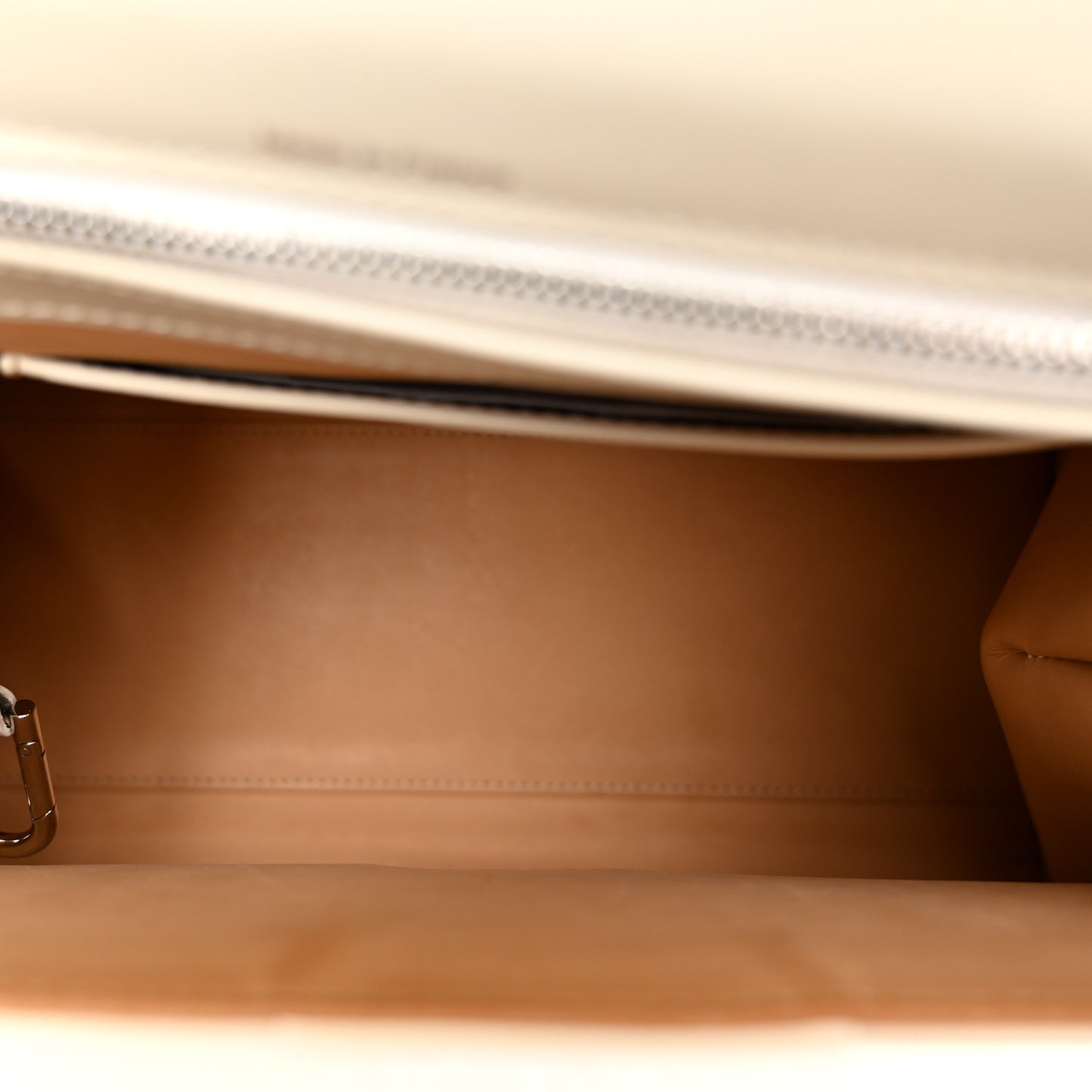 Box Calfskin Studded MM Brillant Satchel Ivory