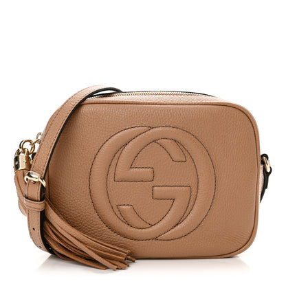 Gucci Pebbled Calfskin Small Soho Disco Bag Camelia 1 of 11