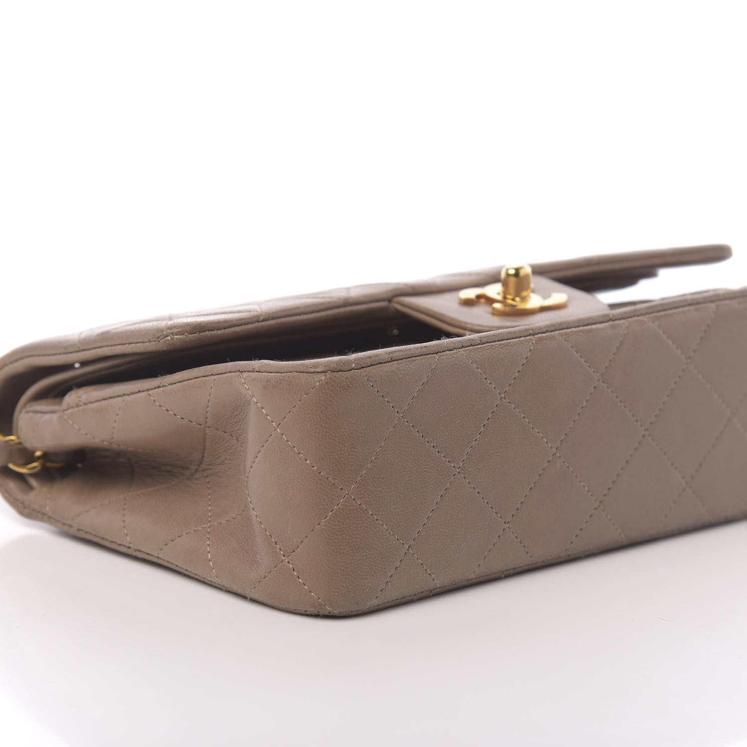 Chanel Lambskin Quilted Small Double Flap Beige 10 of 25