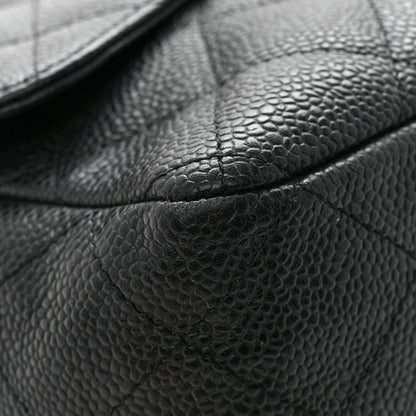 Chanel Caviar Quilted Jumbo Single Flap Black 11 of 13