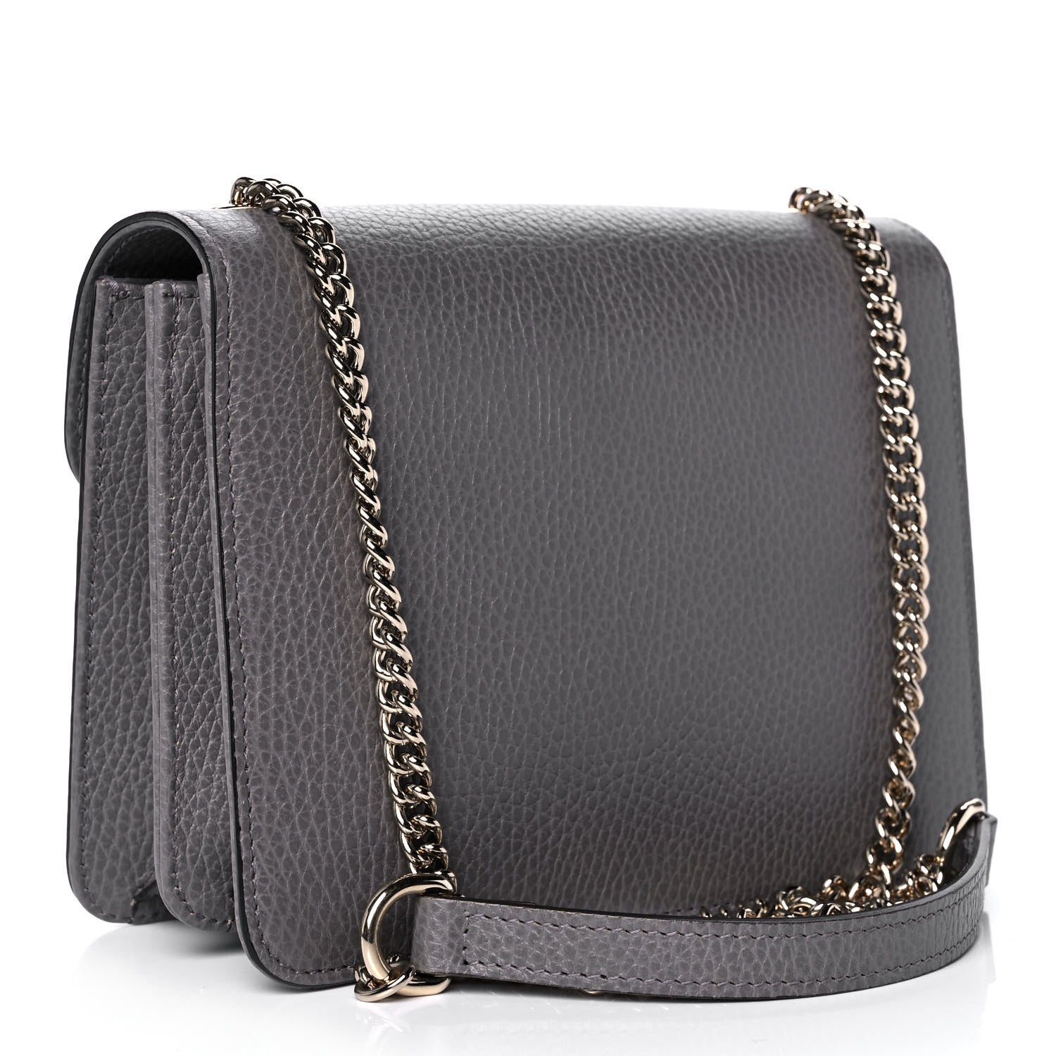 Gucci Dollar Calfskin Small Interlocking G Shoulder Bag Loess 3 of 12