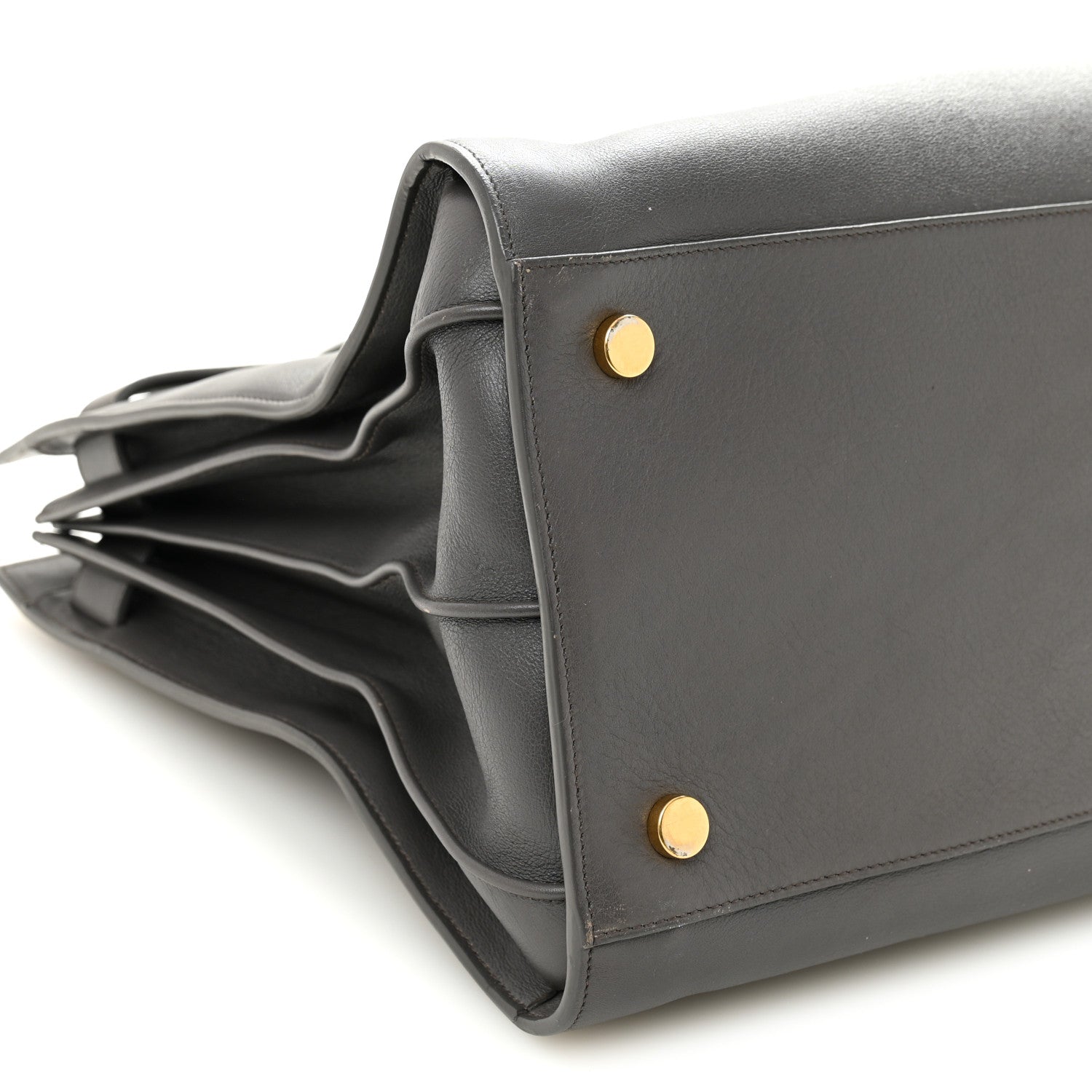 Saint Laurent Calfskin Large Sac de Jour Carryall Grey 10 of 10
