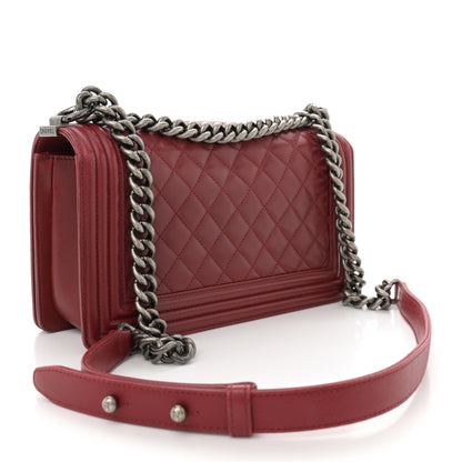 Chanel Lambskin Quilted Medium Boy Flap Red 3 of 13