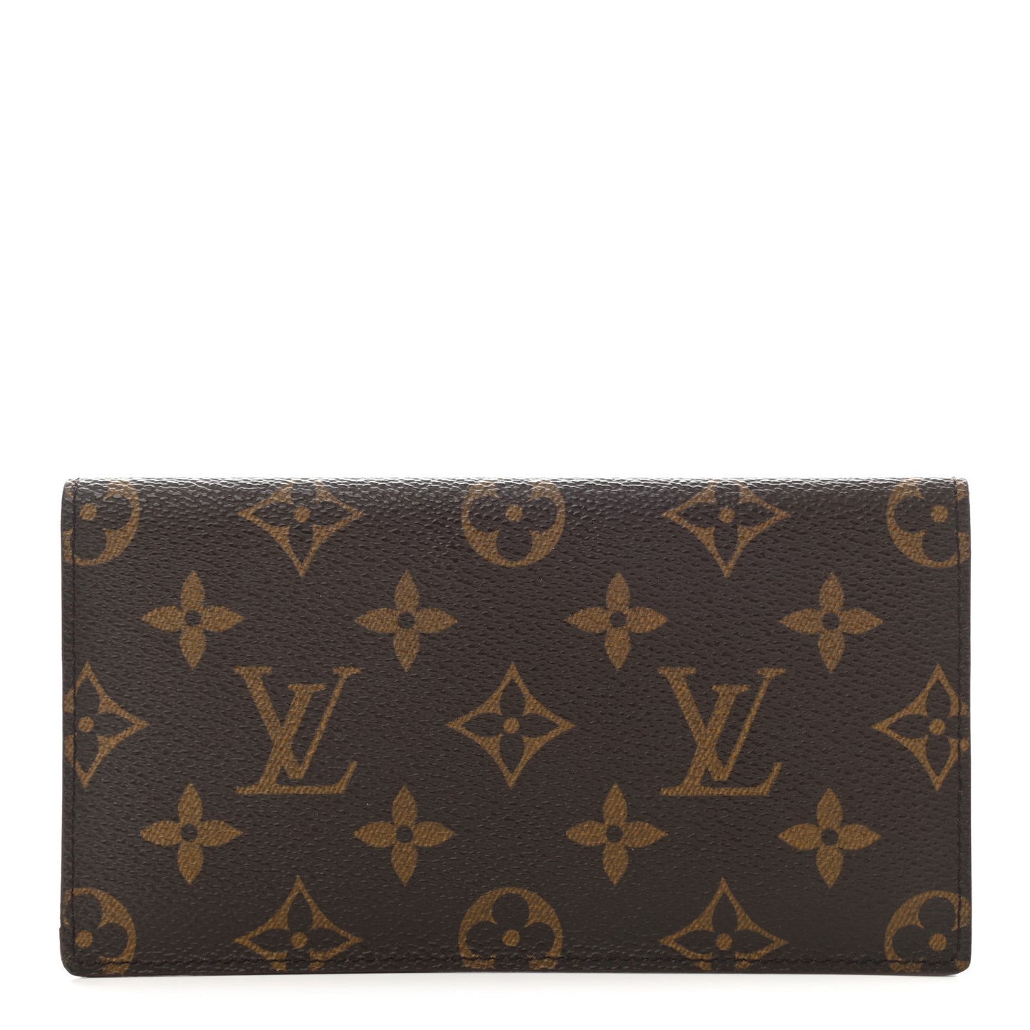 Monogram Simple Checkbook Holder Wallet Cover