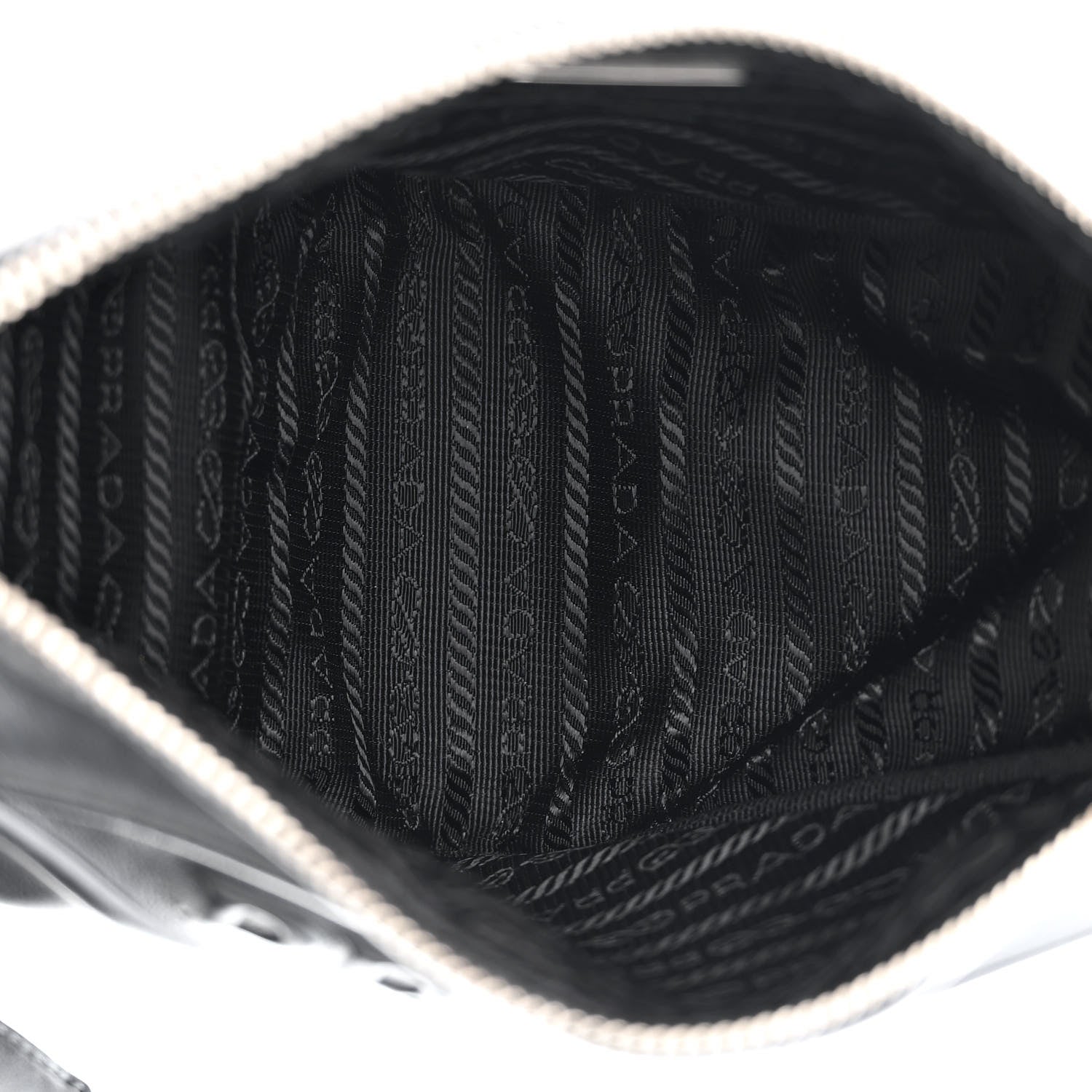 Prada Grace Lux Triangle Shoulder Bag Black 5 of 12