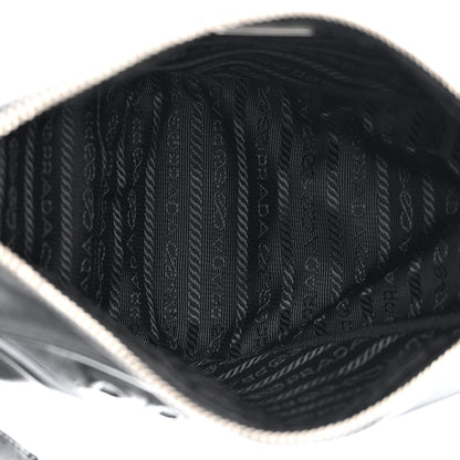 Prada Grace Lux Triangle Shoulder Bag Black 5 of 12