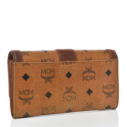 MCM Visetos Continental Flap Wallet Cognac 3 of 6