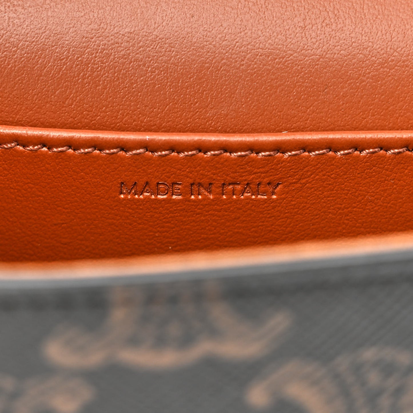 Triomphe Canvas Calfskin Mini Claude Tan