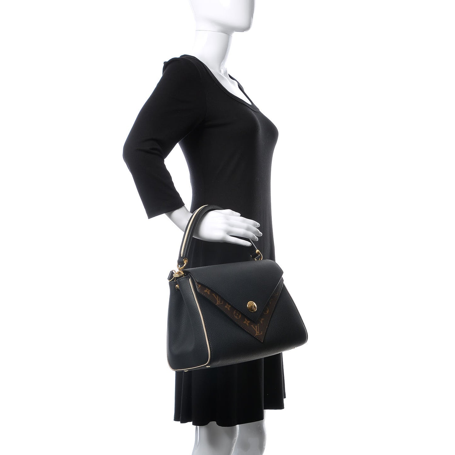 Monogram Double V Black