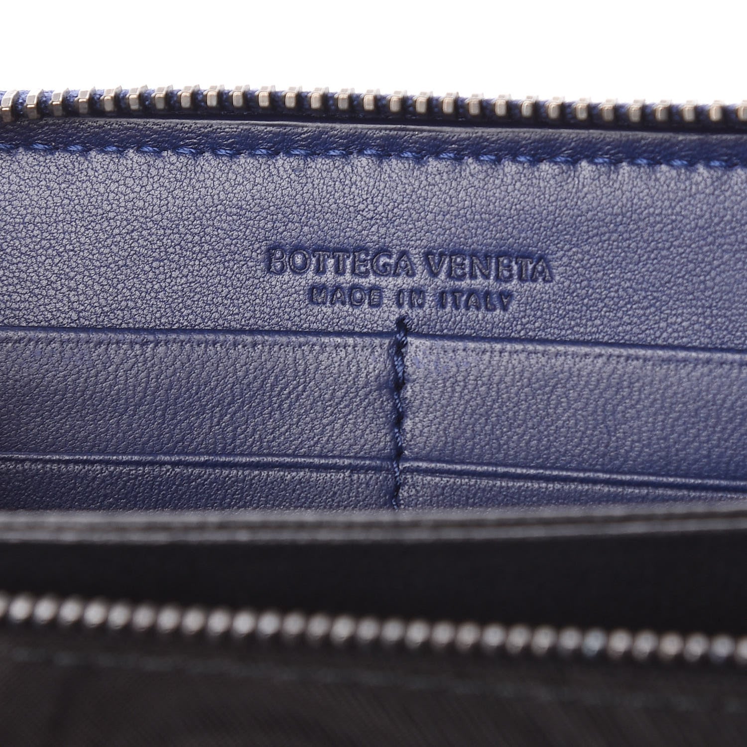 Bottega Veneta Nappa Intrecciato Zip Around Wallet Atlantic 6 of 8