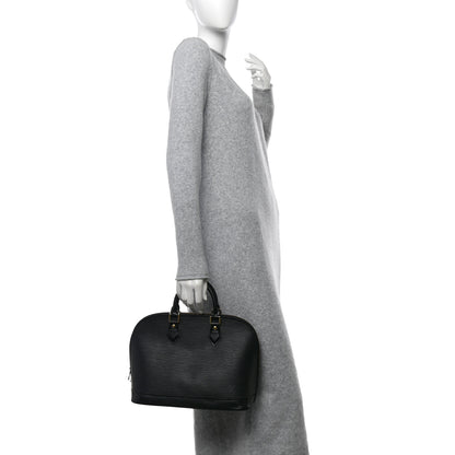 Louis Vuitton Epi Alma PM Black 2 of 10