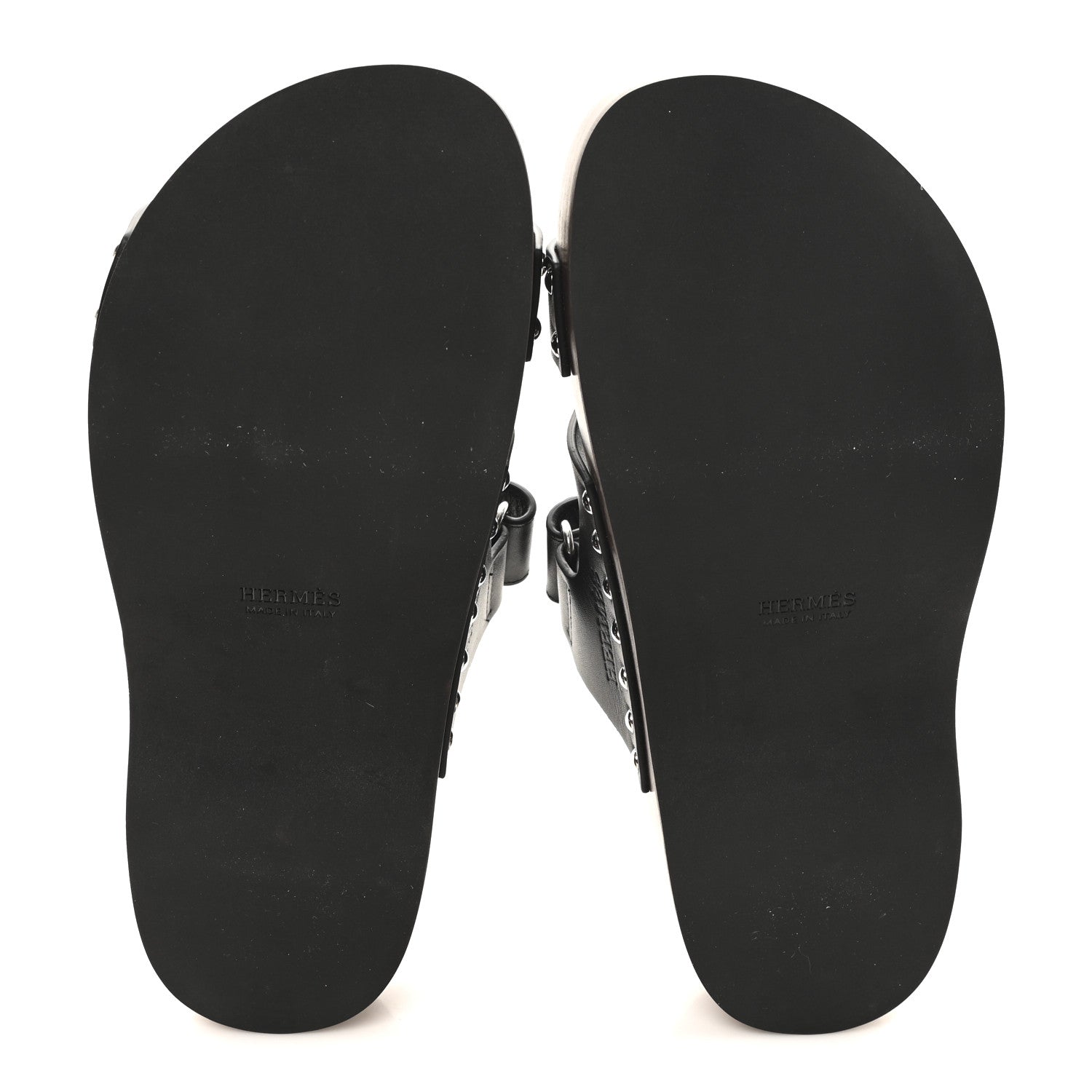 Hermes Calfskin Womens Kos Clog 37 Black 6 of 10
