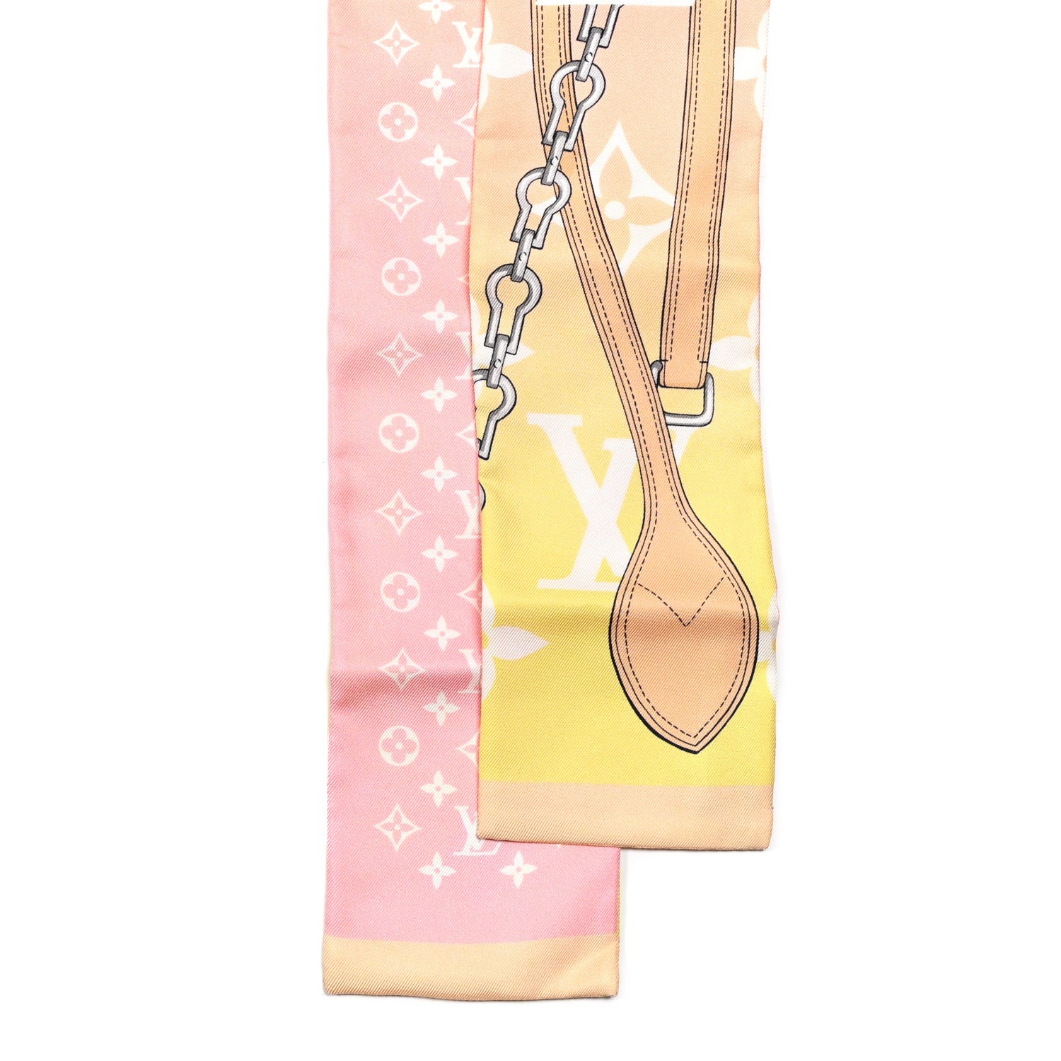 Louis Vuitton Silk Monogram Gradient By The Pool Bandeau Pink 2 of 5