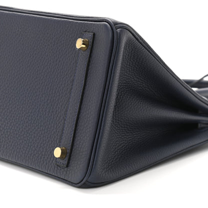 Hermes Togo Birkin 30 Bleu Nuit 10 of 11