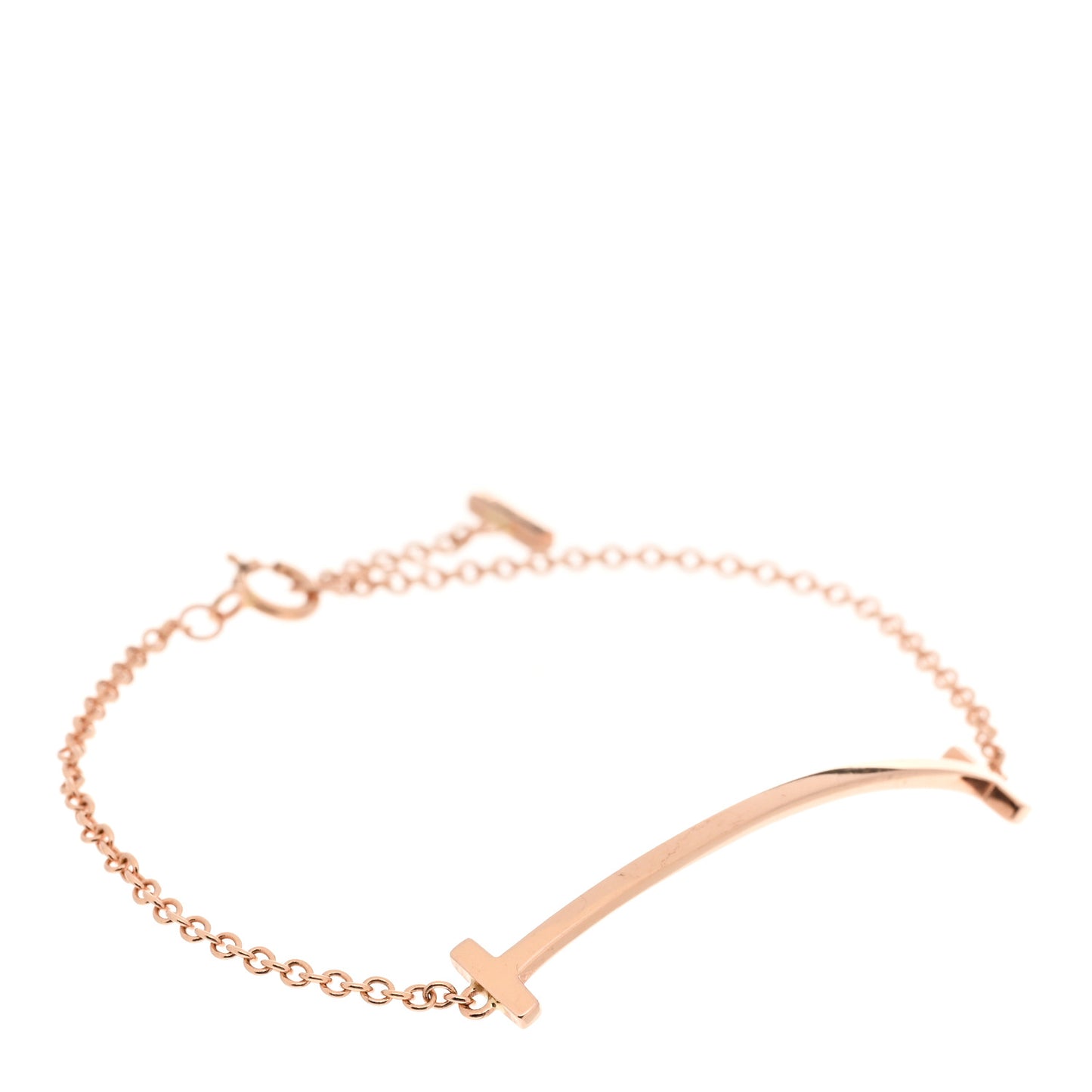 18K Rose Gold T Smile Bracelet