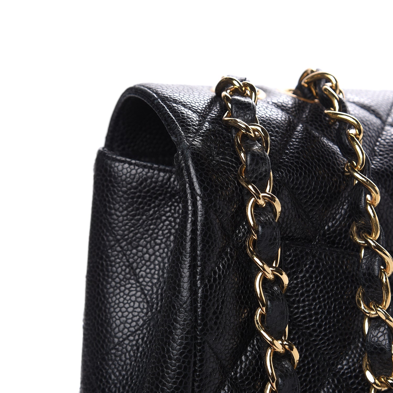 Chanel Caviar Quilted Jumbo Single Flap Black 11 of 16