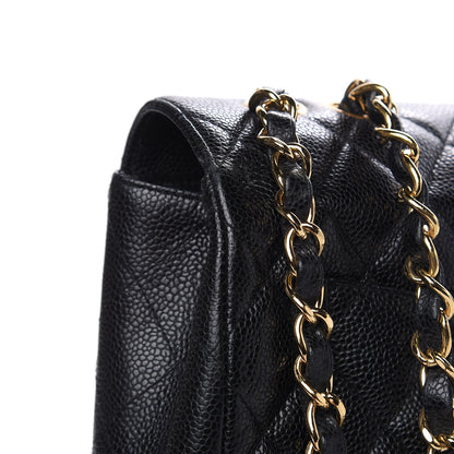 Chanel Caviar Quilted Jumbo Single Flap Black 11 of 16