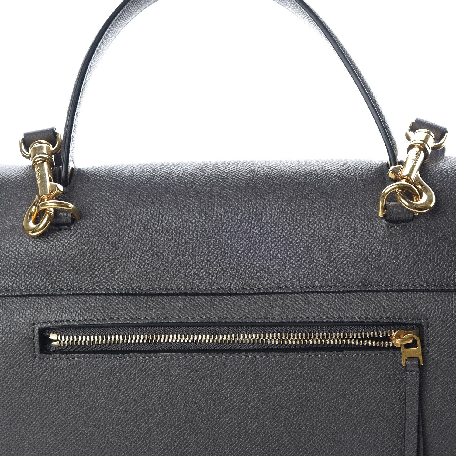 Celine Grained Calfskin Mini Belt Bag Grey 13 of 23