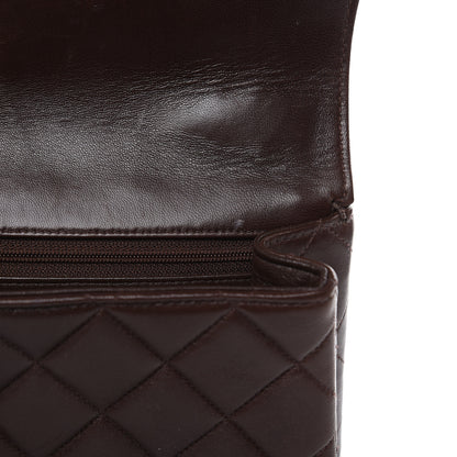 Chanel Lambskin Tortoise Square Chain Flap Brown 19 of 21