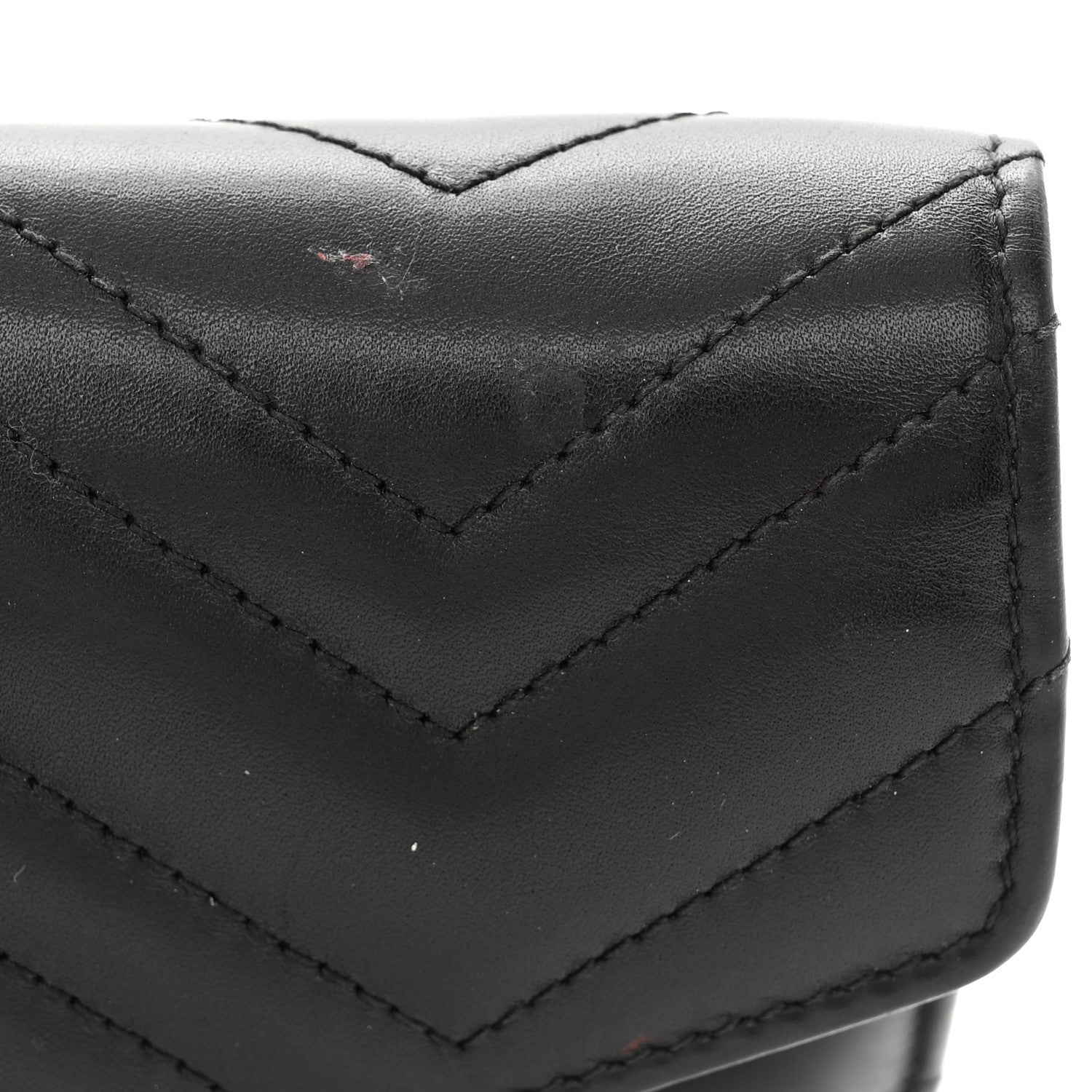 Gucci Calfskin Matelasse GG Marmont Chain Wallet Black 11 of 11