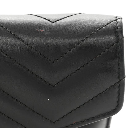 Gucci Calfskin Matelasse GG Marmont Chain Wallet Black 11 of 11