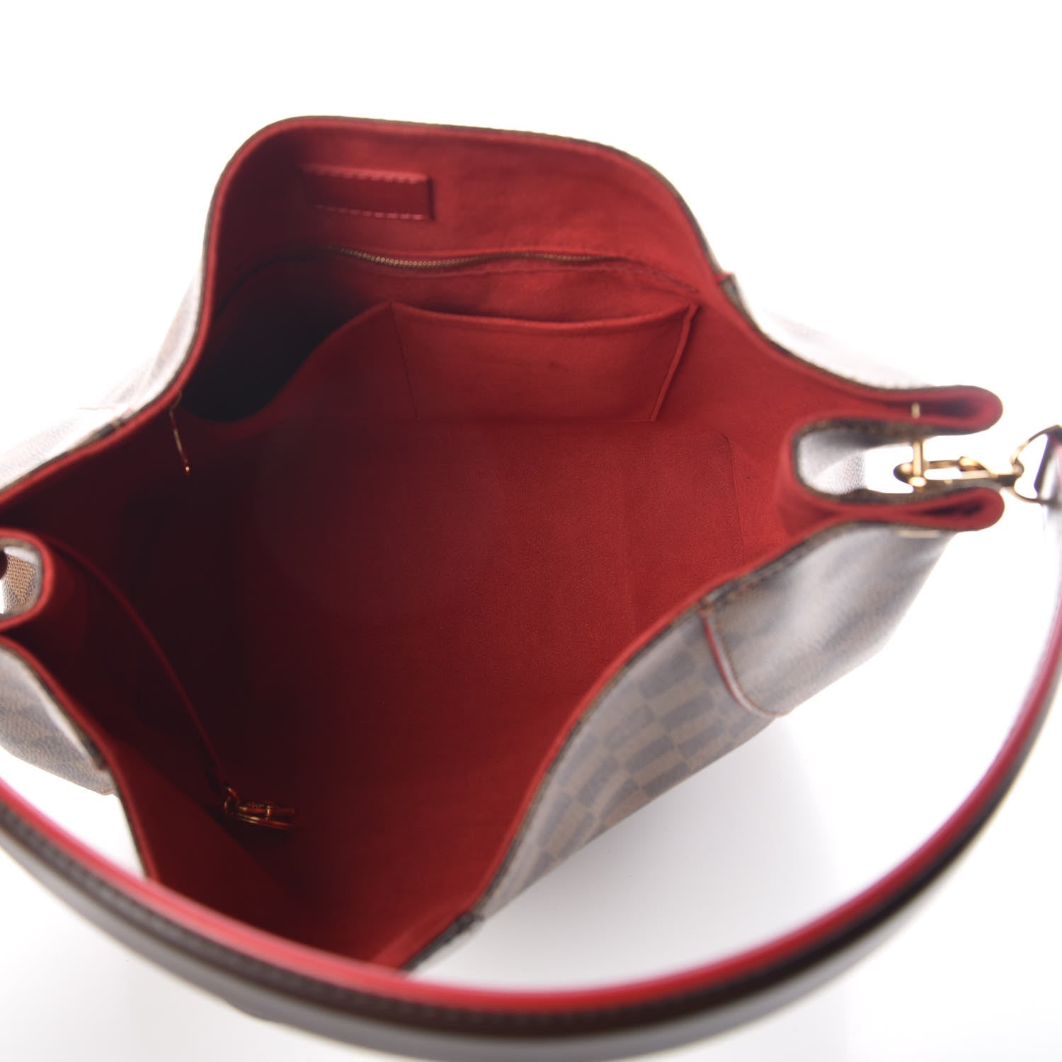 Louis Vuitton Damier Ebene Caissa Hobo Cherry 5 of 9