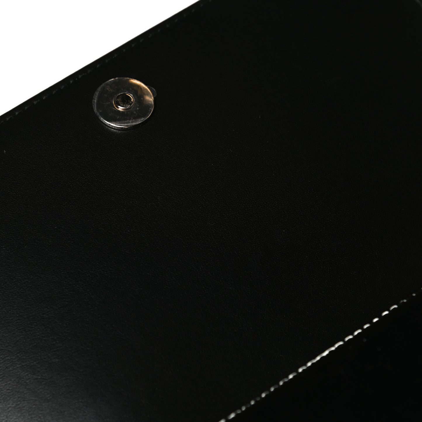 Patent Cannage Lady Dior Chain Wallet Black